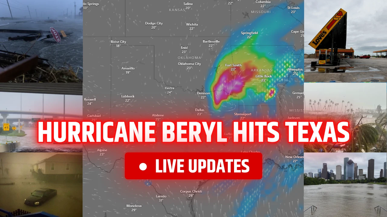 Hurricane Beryl Hits Texas: Stunning Photos and Videos Show Nature's Power