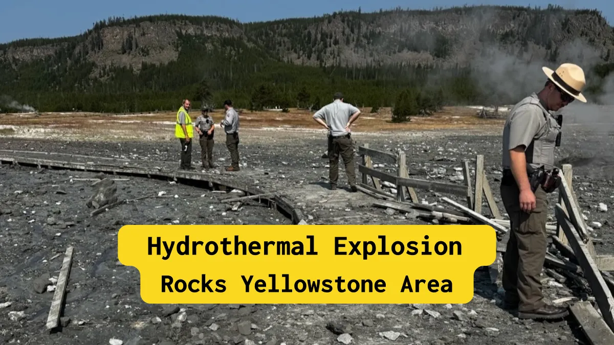 Hydrothermal Explosion Rocks Yellowstone Area