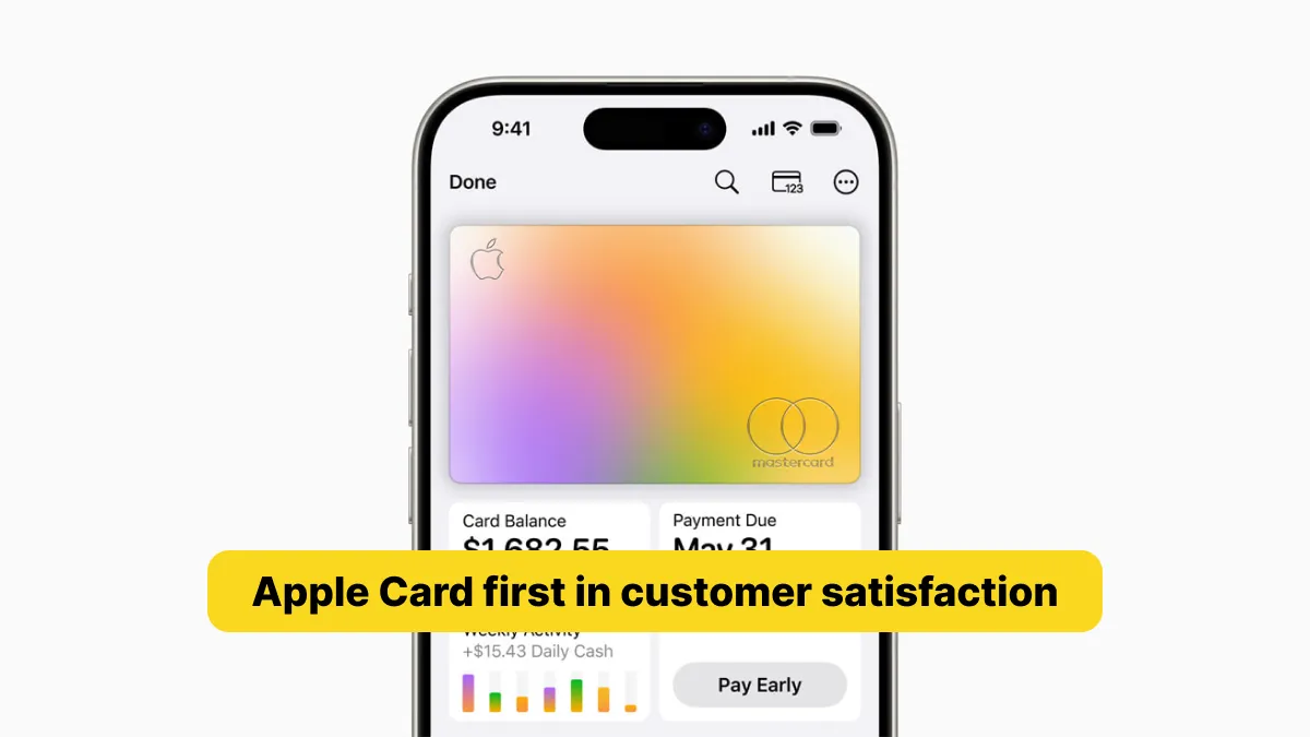 Apple Card first in customer satisfaction