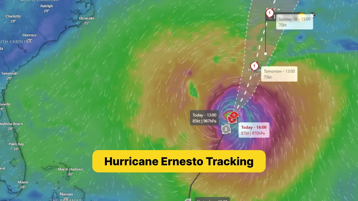 Hurricane Ernesto Tracking