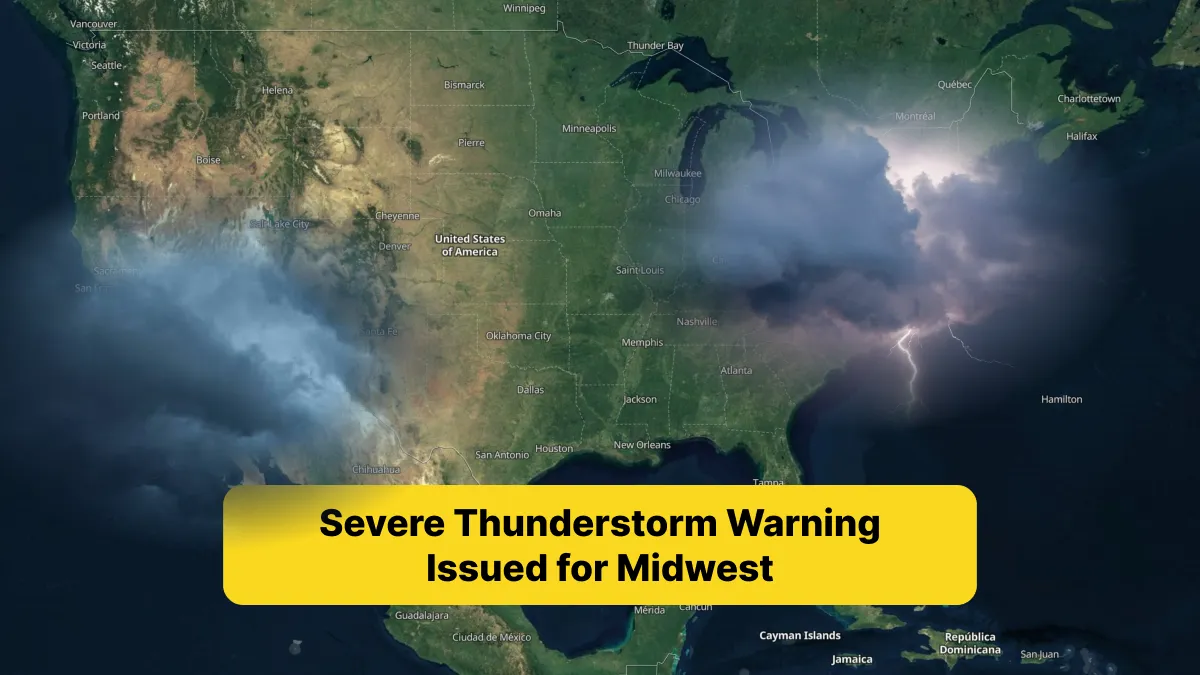 Severe Thunderstorm Warning Issued for Midwest