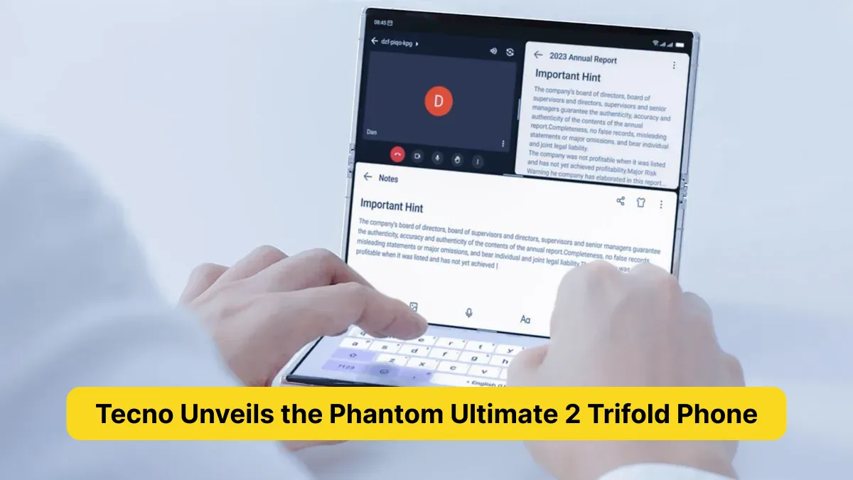 Tecno Unveils the Phantom Ultimate 2 Trifold Phone