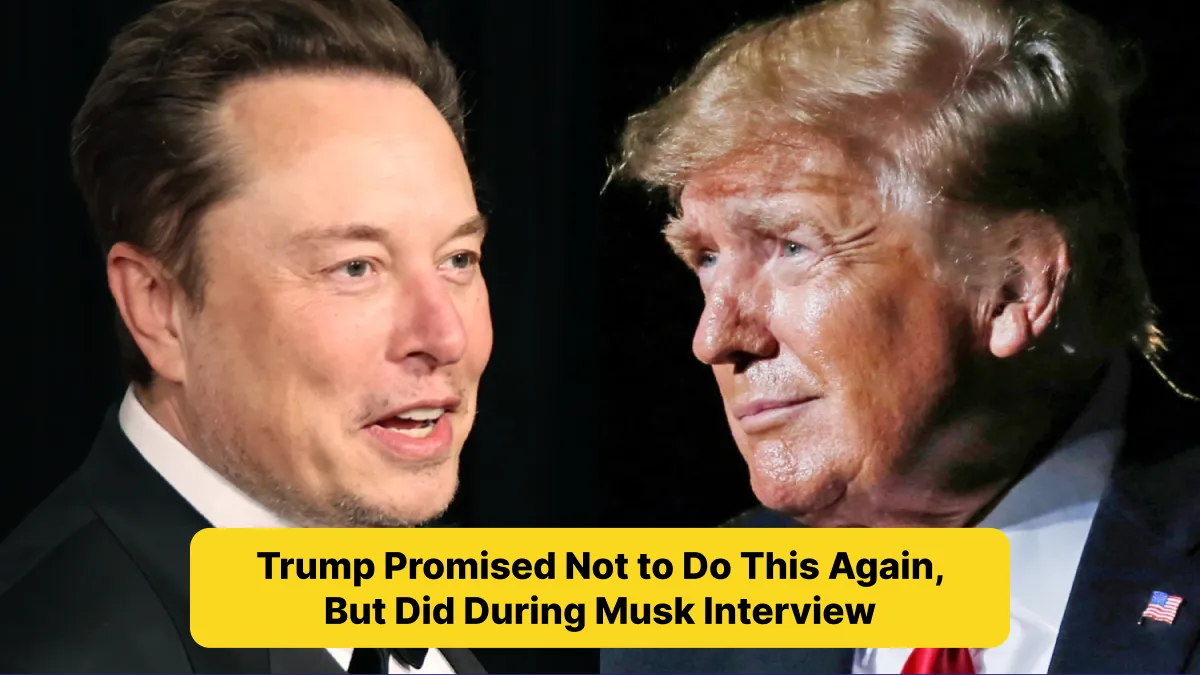 Trump Promised Not to Do This Again, But Did During Musk Interview