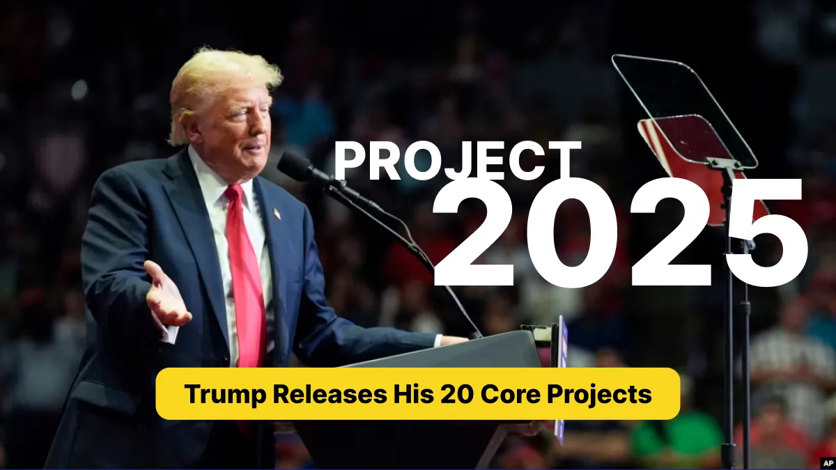 Trump Releases His 20 Core Projects