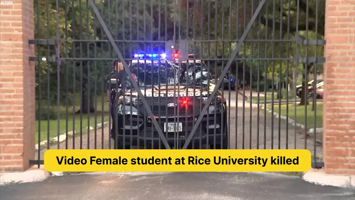 Video Female student at Rice University killed